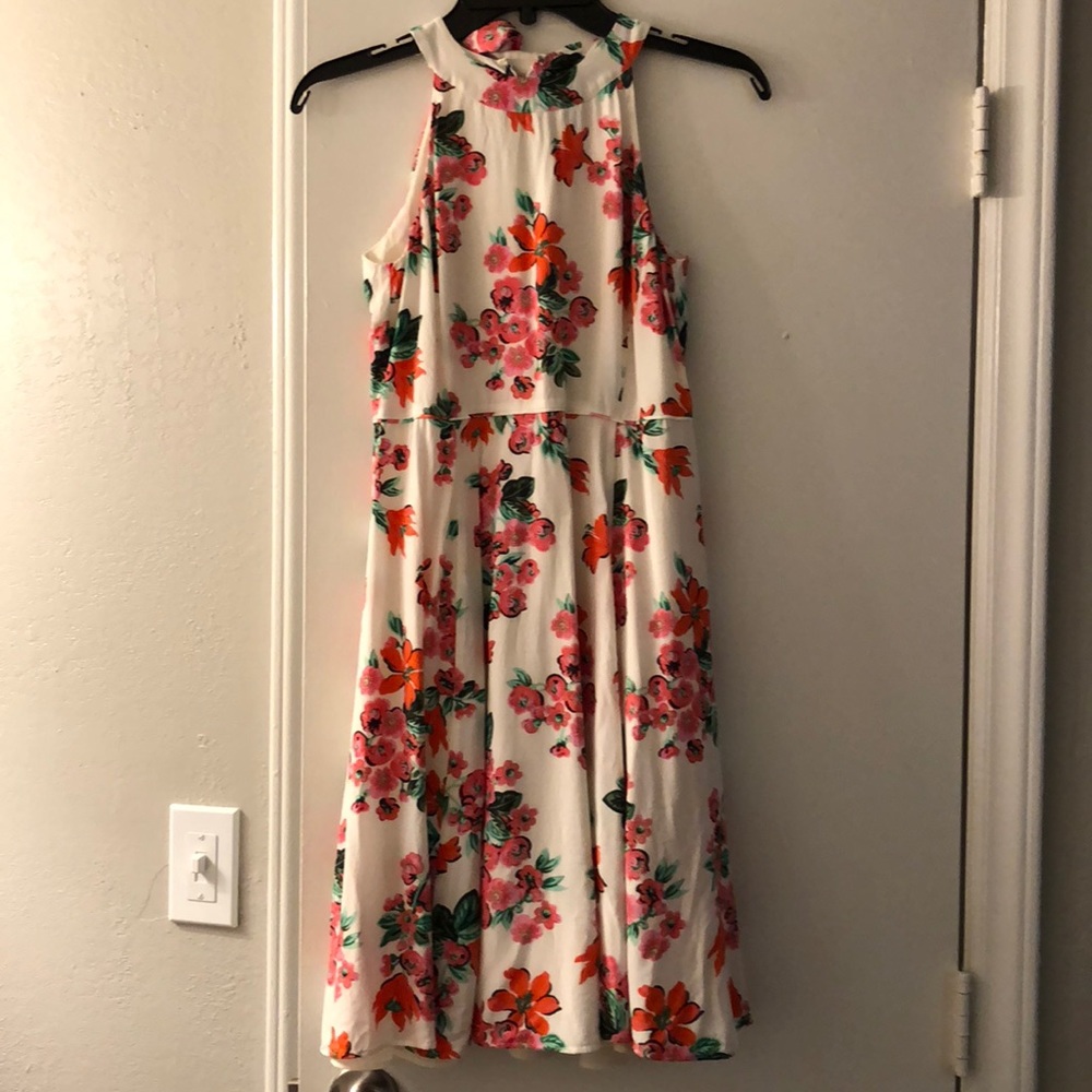 Ann Taylor White Floral Dress